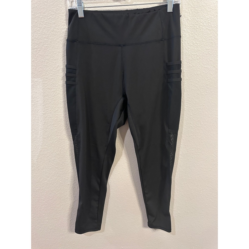 SHEIN High Waist Yoga Pants with Pockets Mesh Detail‎ Athletic Leggings